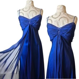 Badgley Mischka Royal Blue Evening Gown